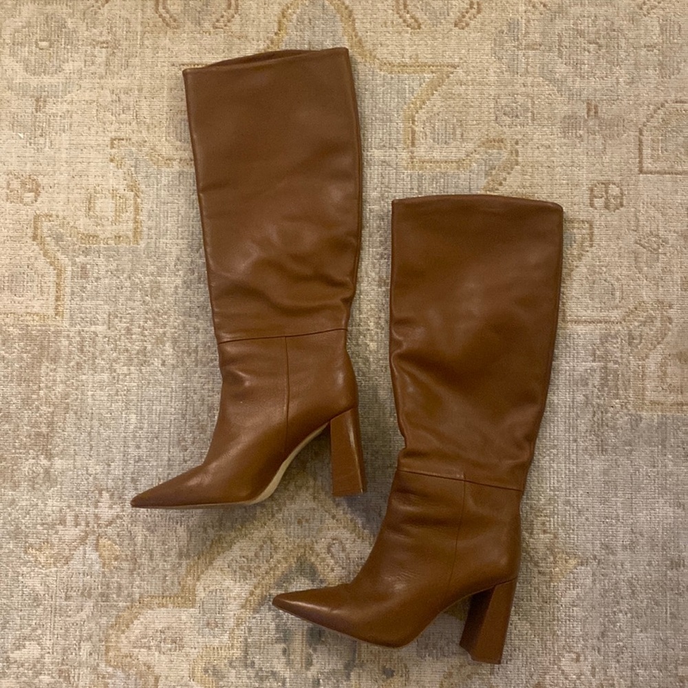 Steve Madden Knee High Camel Boot